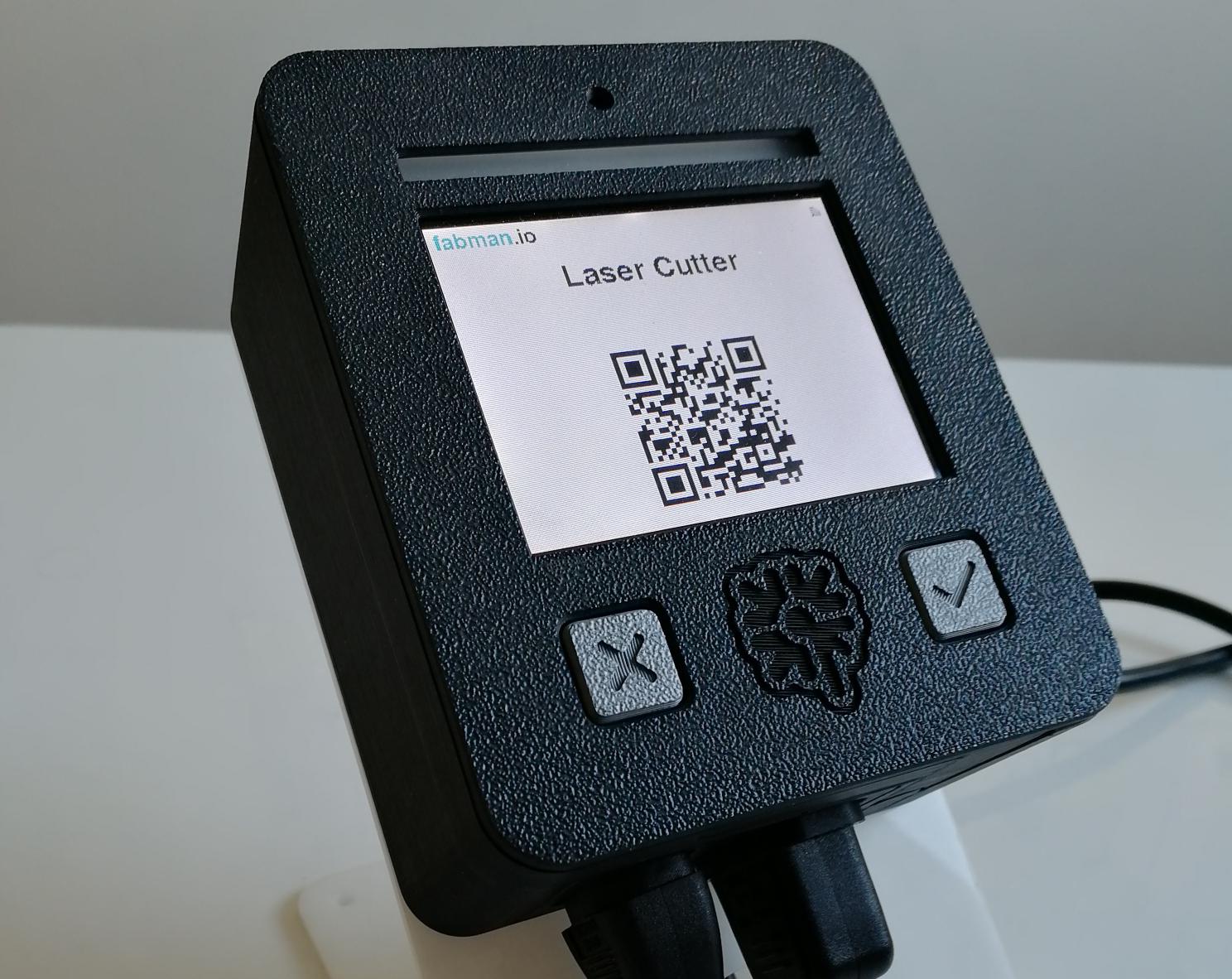 Bridge with a QR code for switching it on with your phone