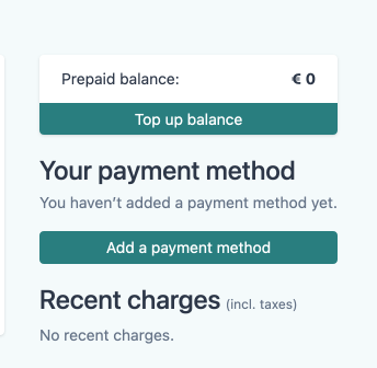 Members can top up their balance from the member portal.